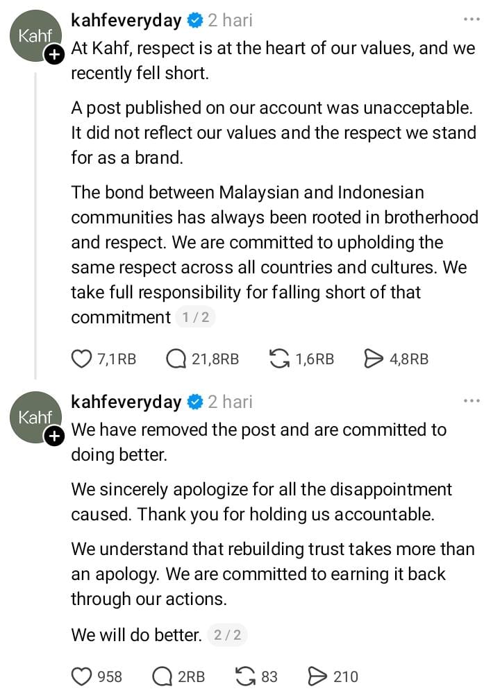 Blunder Konten Reactive Kahf Threads: Ketika Euforia Sepak Bola Menghancurkan Reputasi Merek (2)