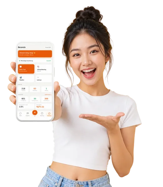 Aplikasi CRM by Uraga di ponsel