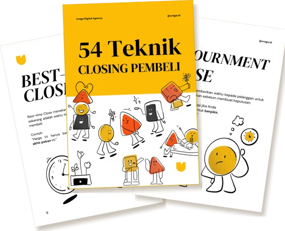 Mockup e-book 54 Teknik Closing Pembeli dari Uraga